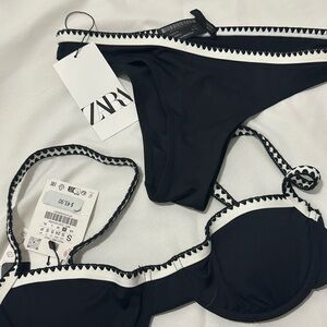 Zara Monochrome Bikini Set